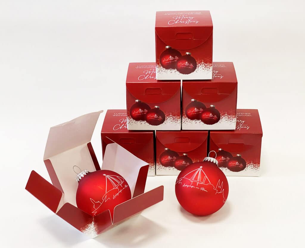 Weihnachtsbaumkugeln mit Ludwigshafen