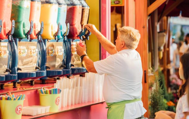 Slushie-Stand auf dem Pfalzfest 2023